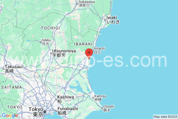 那珂郡メンズエステの地図です。map of 那珂郡 where spa and massage salons are located