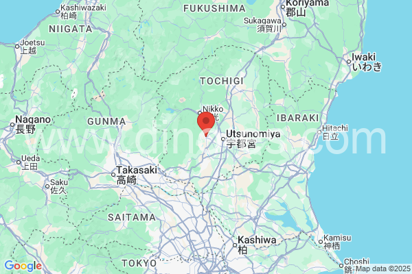 鹿沼市メンズエステの地図です。map of 鹿沼市 where spa and massage salons are located