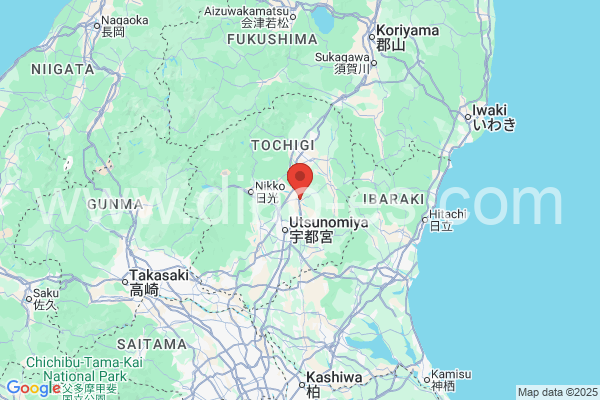 さくら市メンズエステの地図です。map of さくら市 where spa and massage salons are located