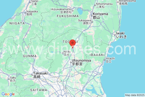 矢板市メンズエステの地図です。map of 矢板市 where spa and massage salons are located