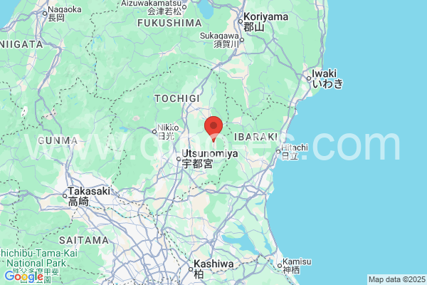 那須烏山市メンズエステの地図です。map of 那須烏山市 where spa and massage salons are located