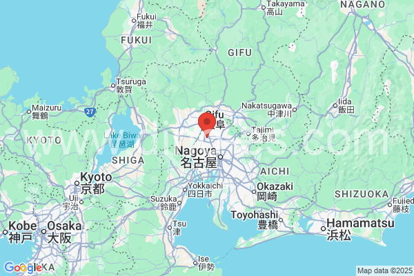 一宮市メンズエステの地図です。map of 一宮市 where spa and massage salons are located