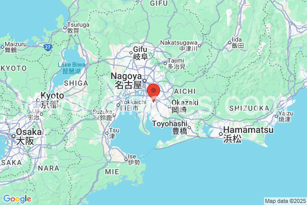 刈谷市メンズエステの地図です。map of 刈谷市 where spa and massage salons are located