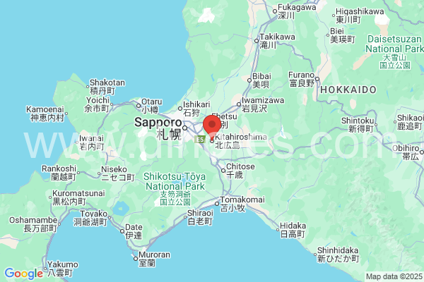 北広島市メンズエステの地図です。map of 北広島市 where spa and massage salons are located