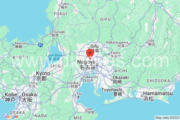 稲沢市メンズエステの地図です。map of 稲沢市 where spa and massage salons are located