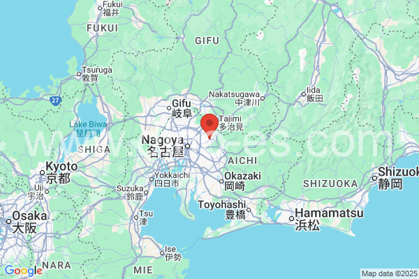瀬戸市メンズエステの地図です。map of 瀬戸市 where spa and massage salons are located
