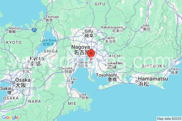 東海市メンズエステの地図です。map of 東海市 where spa and massage salons are located