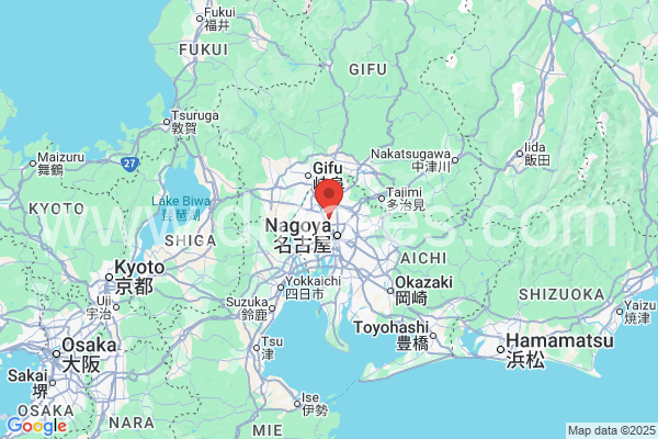 北名古屋市メンズエステの地図です。map of 北名古屋市 where spa and massage salons are located