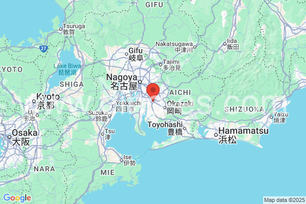 知立市メンズエステの地図です。map of 知立市 where spa and massage salons are located