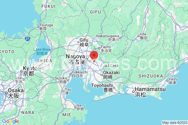 日進市メンズエステの地図です。map of 日進市 where spa and massage salons are located
