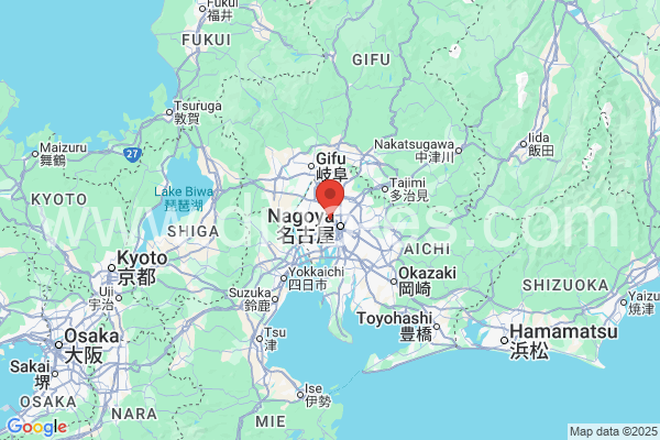 清須市メンズエステの地図です。map of 清須市 where spa and massage salons are located
