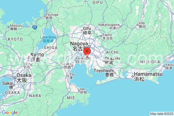 知多市メンズエステの地図です。map of 知多市 where spa and massage salons are located