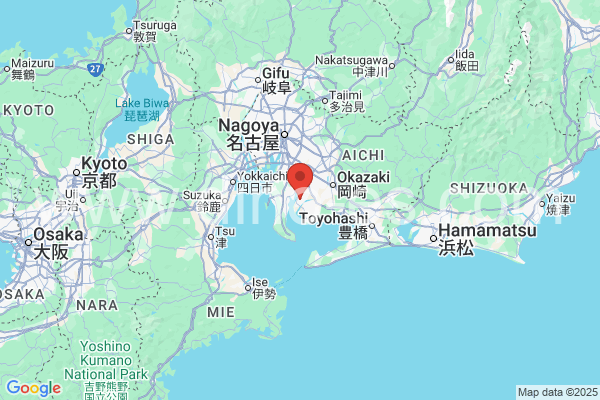 碧南市メンズエステの地図です。map of 碧南市 where spa and massage salons are located