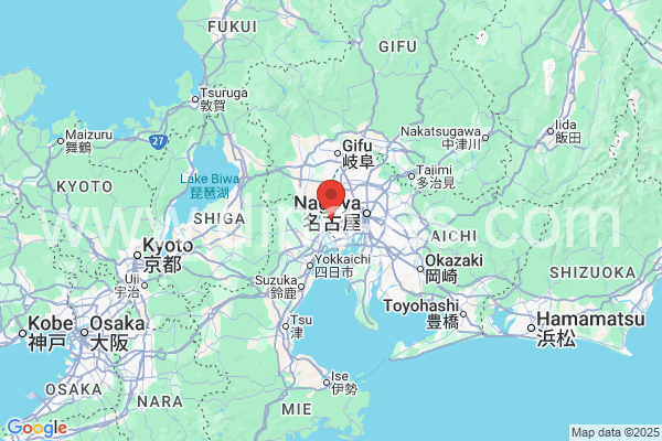 愛西市メンズエステの地図です。map of 愛西市 where spa and massage salons are located