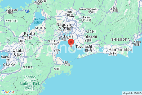 知多郡メンズエステの地図です。map of 知多郡 where spa and massage salons are located
