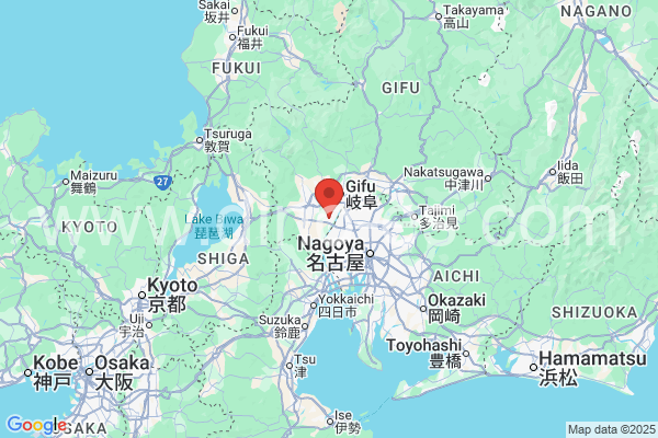 羽島市メンズエステの地図です。map of 羽島市 where spa and massage salons are located