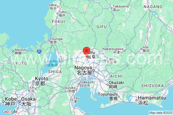 羽島郡メンズエステの地図です。map of 羽島郡 where spa and massage salons are located