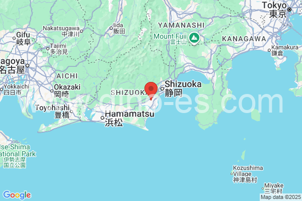 藤枝市メンズエステの地図です。map of 藤枝市 where spa and massage salons are located