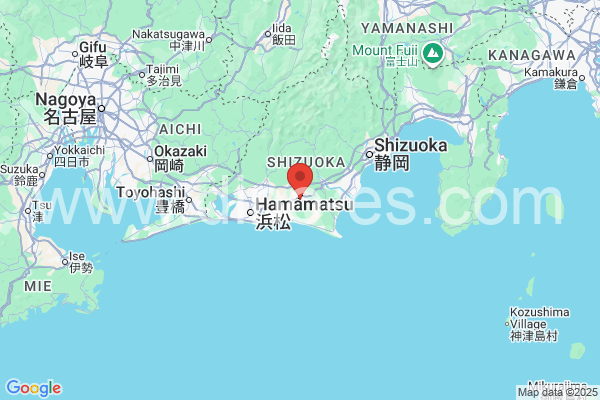 掛川市メンズエステの地図です。map of 掛川市 where spa and massage salons are located