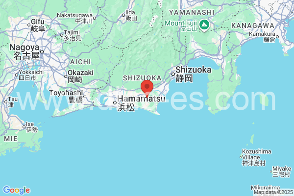 菊川市メンズエステの地図です。map of 菊川市 where spa and massage salons are located