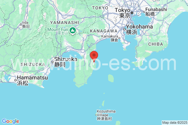 伊東市メンズエステの地図です。map of 伊東市 where spa and massage salons are located