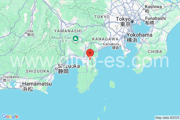 田方郡メンズエステの地図です。map of 田方郡 where spa and massage salons are located