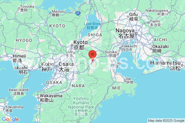 伊賀市メンズエステの地図です。map of 伊賀市 where spa and massage salons are located