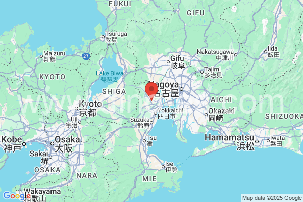 員弁郡メンズエステの地図です。map of 員弁郡 where spa and massage salons are located