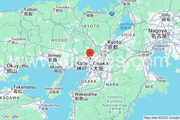 豊中市メンズエステの地図です。map of 豊中市 where spa and massage salons are located