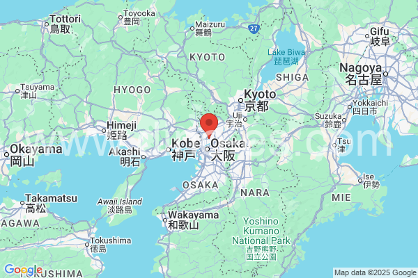 吹田市メンズエステの地図です。map of 吹田市 where spa and massage salons are located