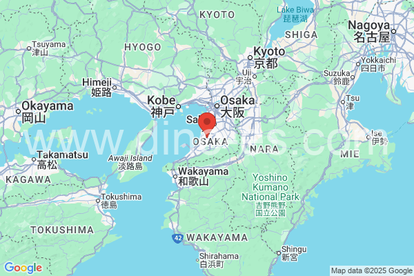和泉市メンズエステの地図です。map of 和泉市 where spa and massage salons are located