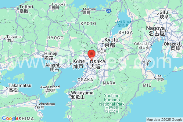 守口市メンズエステの地図です。map of 守口市 where spa and massage salons are located
