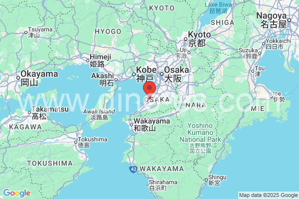岸和田市メンズエステの地図です。map of 岸和田市 where spa and massage salons are located