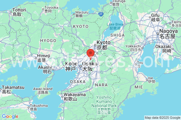 交野市メンズエステの地図です。map of 交野市 where spa and massage salons are located
