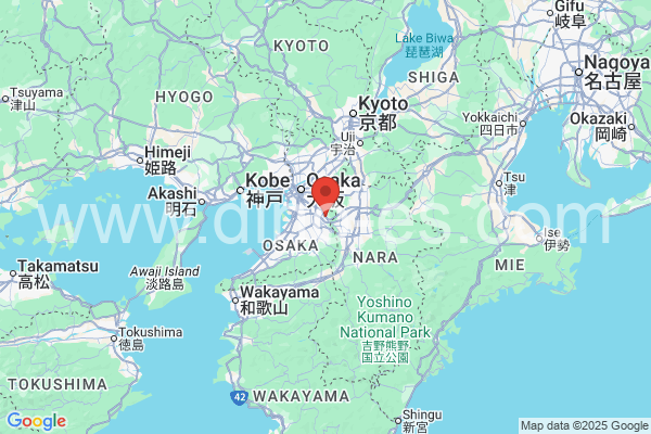 柏原市メンズエステの地図です。map of 柏原市 where spa and massage salons are located