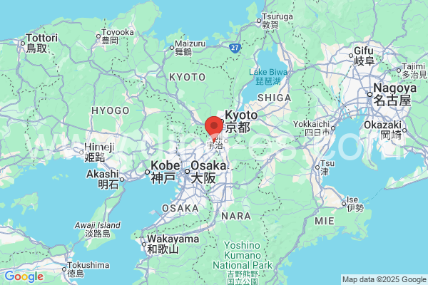 八幡市メンズエステの地図です。map of 八幡市 where spa and massage salons are located