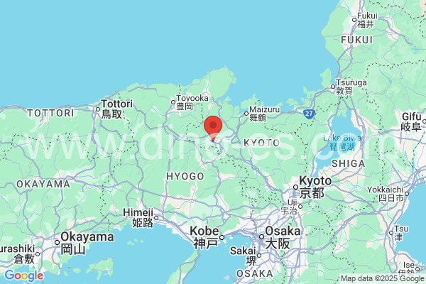 福知山市メンズエステの地図です。map of 福知山市 where spa and massage salons are located