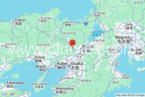 亀岡市メンズエステの地図です。map of 亀岡市 where spa and massage salons are located