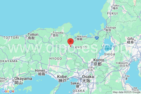 綾部市メンズエステの地図です。map of 綾部市 where spa and massage salons are located