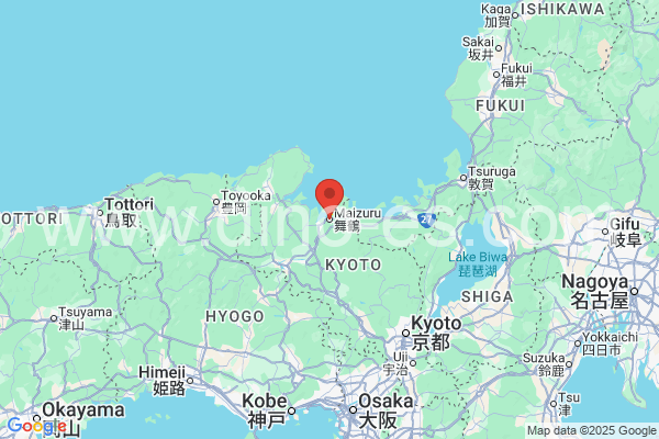 舞鶴市メンズエステの地図です。map of 舞鶴市 where spa and massage salons are located