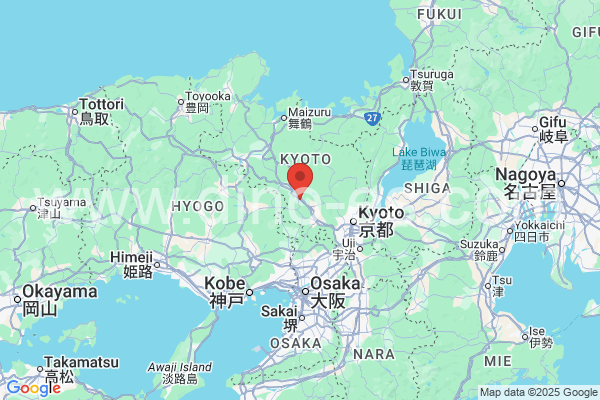 南丹市メンズエステの地図です。map of 南丹市 where spa and massage salons are located