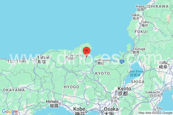 宮津市メンズエステの地図です。map of 宮津市 where spa and massage salons are located