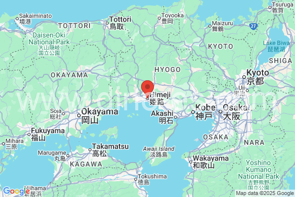 姫路市メンズエステの地図です。map of 姫路市 where spa and massage salons are located