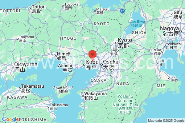 西宮市メンズエステの地図です。map of 西宮市 where spa and massage salons are located