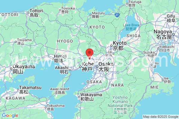 宝塚市メンズエステの地図です。map of 宝塚市 where spa and massage salons are located