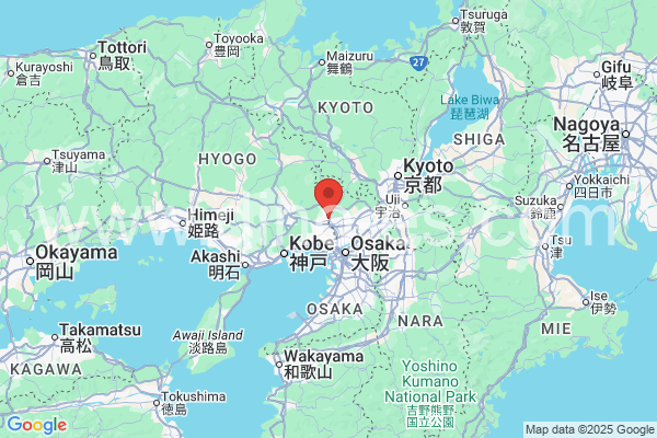 川西市メンズエステの地図です。map of 川西市 where spa and massage salons are located