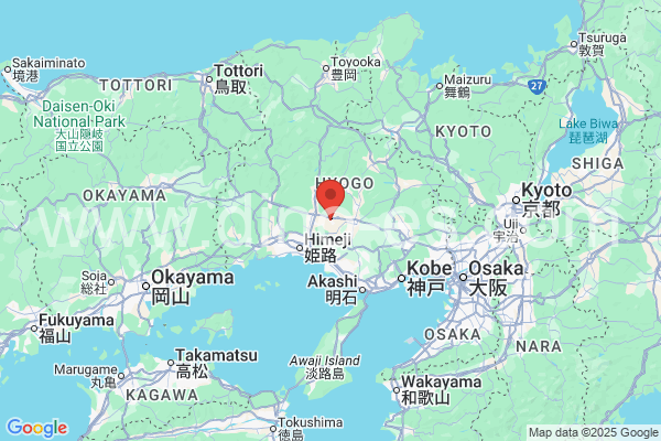 加西市メンズエステの地図です。map of 加西市 where spa and massage salons are located