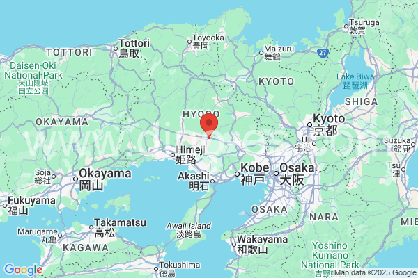 加東市メンズエステの地図です。map of 加東市 where spa and massage salons are located