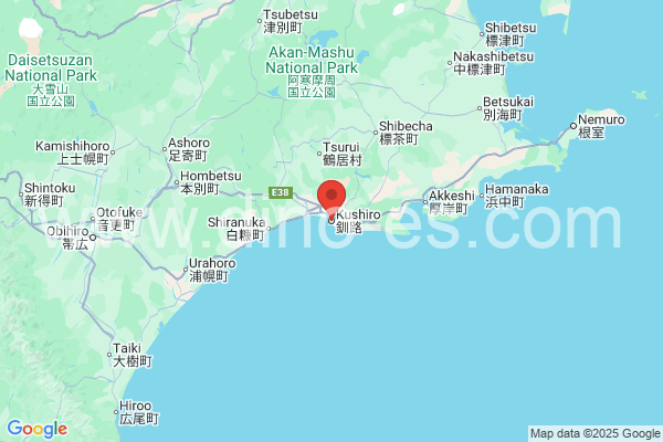 釧路市メンズエステの地図です。map of 釧路市 where spa and massage salons are located
