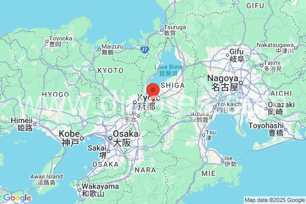 草津市メンズエステの地図です。map of 草津市 where spa and massage salons are located